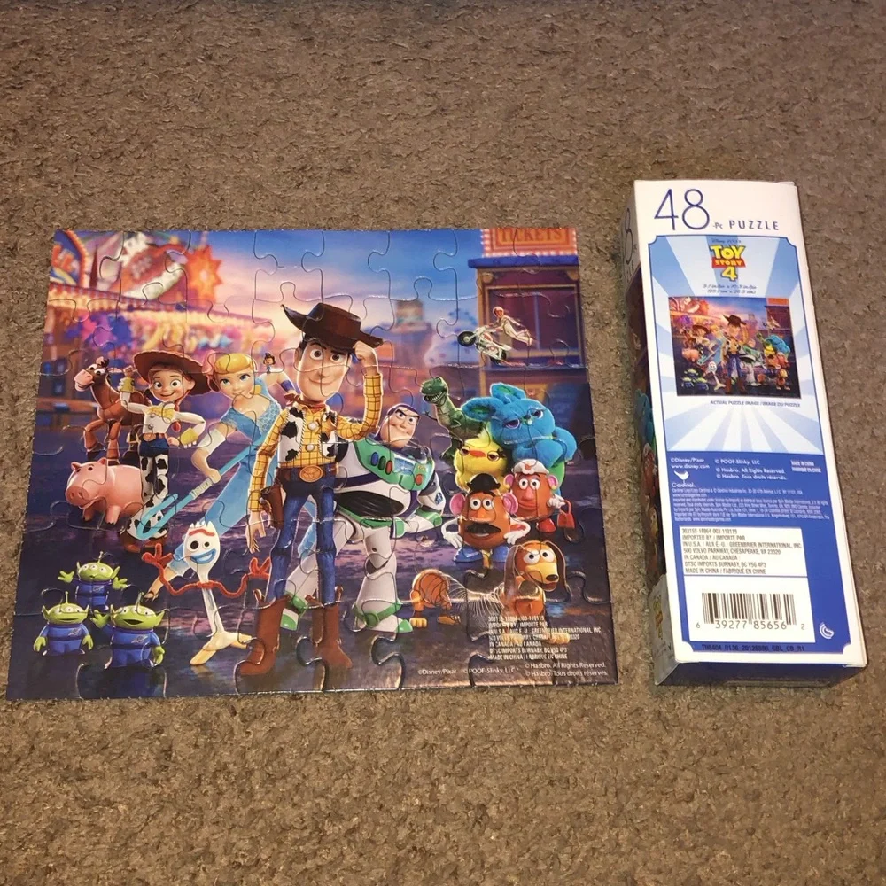 Disney Toy Story 4 Puzzle Lot, Includes 4 puzzles - all pieces included